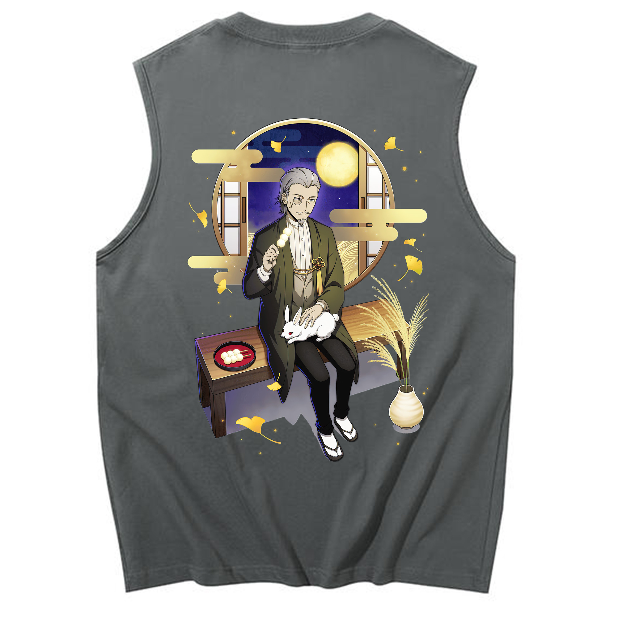 （画像用） 文豪ストレイドッグス Bungo Stray Dogs コットン100％タンクトップ（背面プリント）